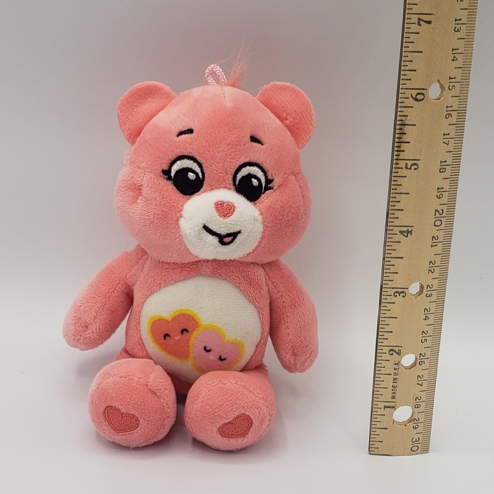 Care Bear Plush 7" Love-a-lot Bear Doll Toy Basic Fun 2023